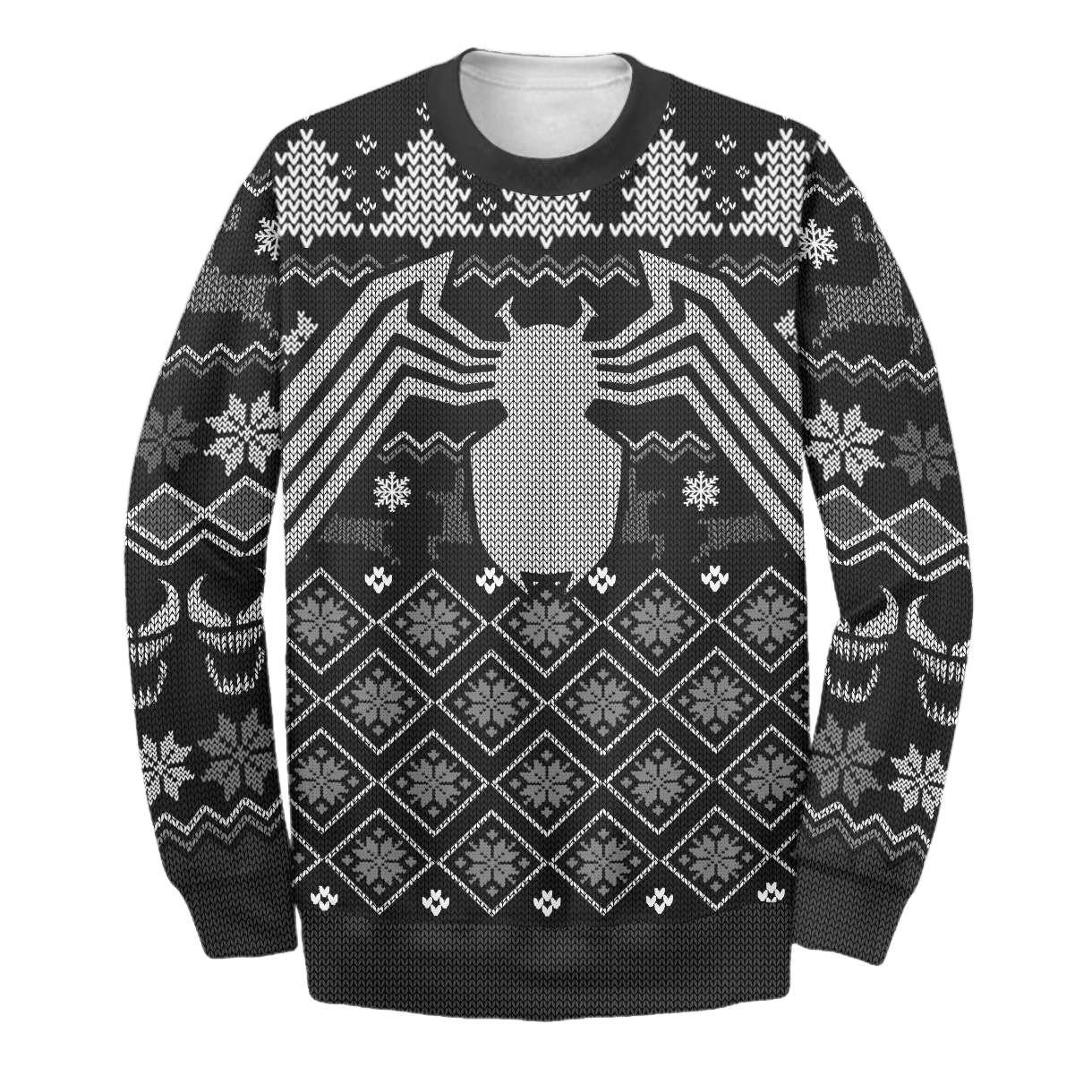 Unifinz Venom MV Sweater Venom Ugly Long Sleeve Christmas Ver 02 MV Venom Sweatshirt 2022