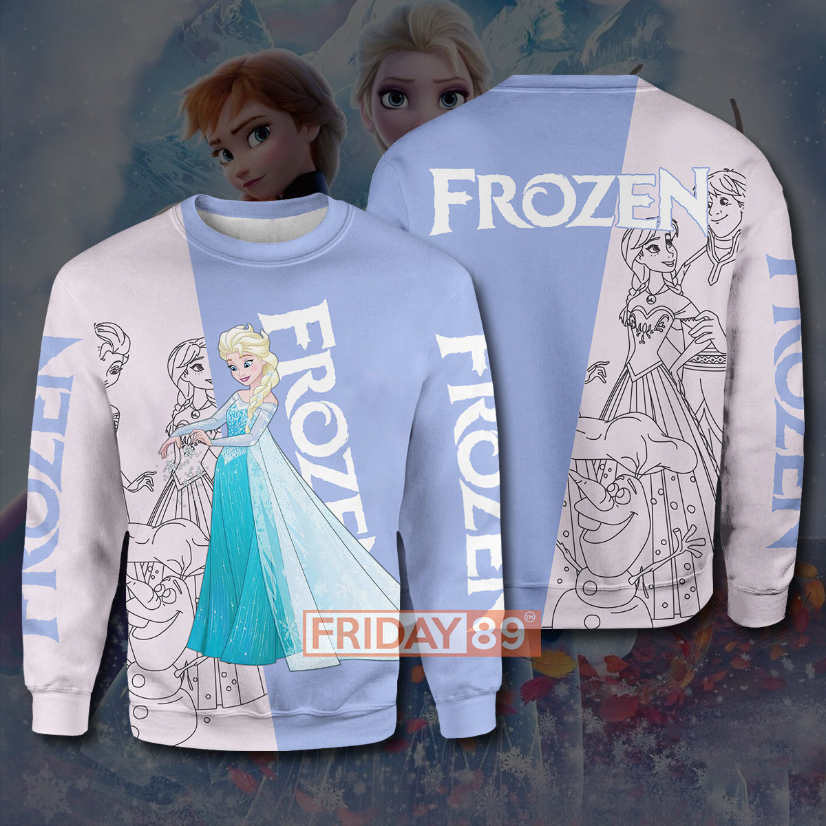 Unifinz DN T-shirt Princess Elsa and Anna Frozen T-shirt Awesome DN Frozen Hoodie Sweater Elsa Hoodie Shirt 2022