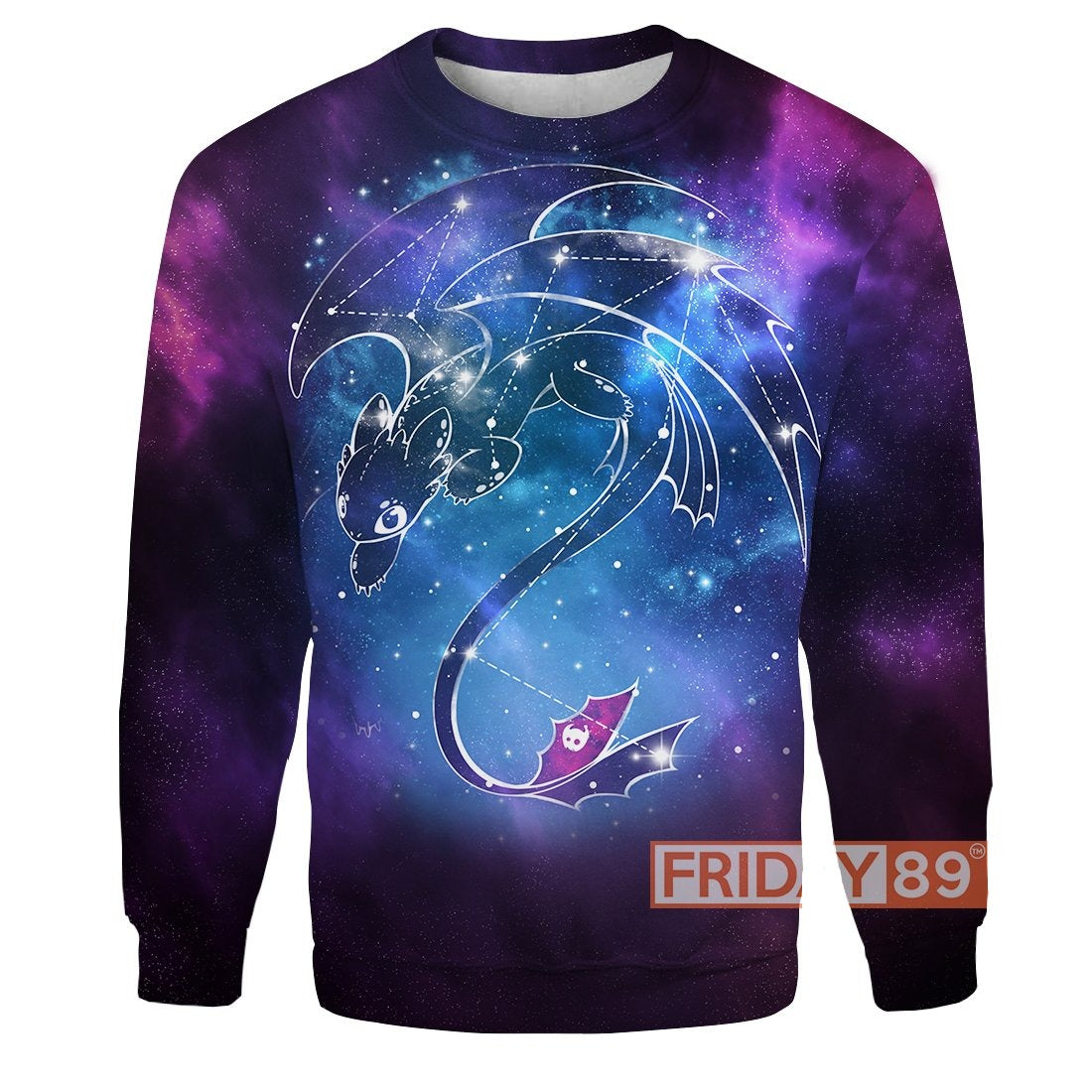 Unifinz HTTYD Hoodie Dragon Toothless Zodiac Star Signs Horoscope T-shirt DN HTTYD Shirt Sweater 2022