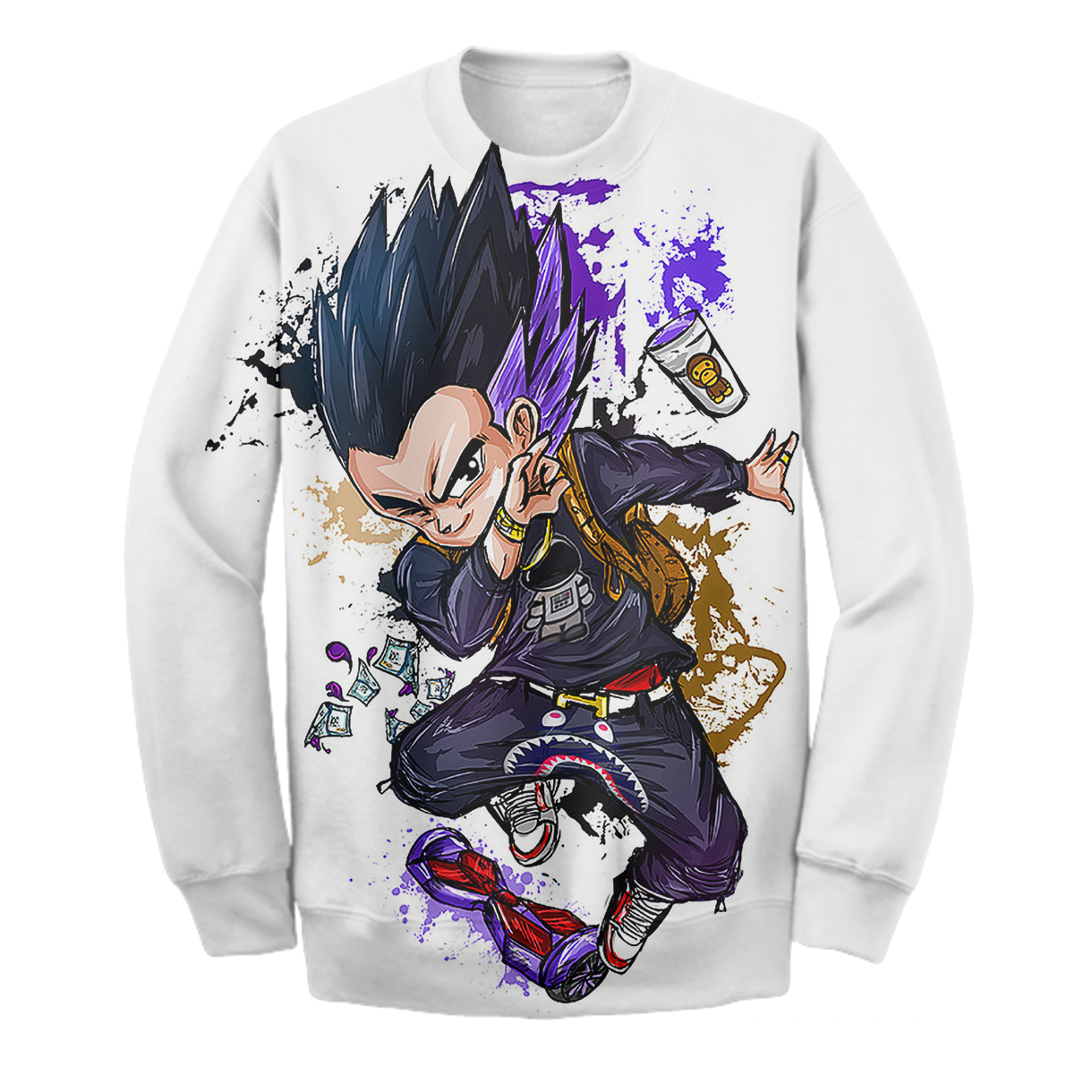 Unifinz DB Hoodie Dragon Ball Shirt - GT Bape T-shirt Amazing DB Hoodie Sweater 2022