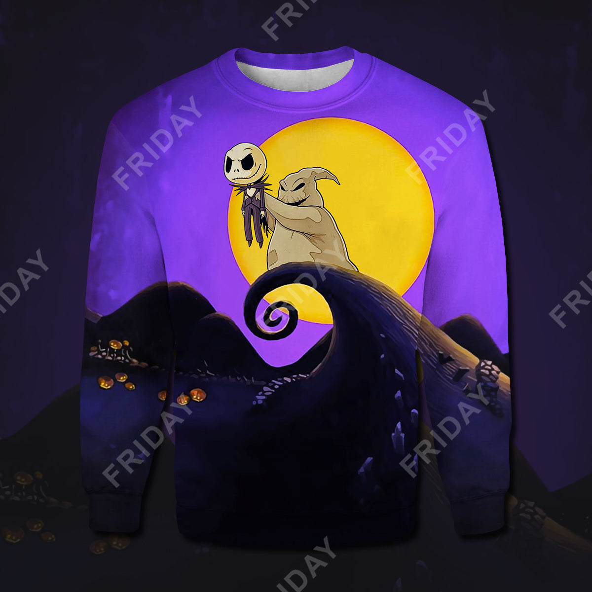 Unifinz TBNC T-shirt Oogie Holing Baby Pumpkin King Nightmare T-shirt Funny DN TNBC Hoodie Sweater 2022