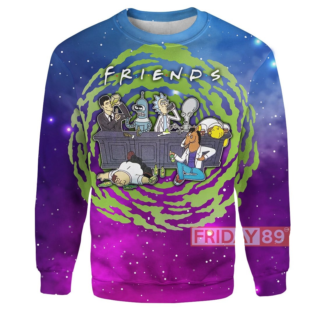 Unifinz Rick And Morty Hoodie R&M Friends T-shirt Rick And Morty Shirt Sweater 2022