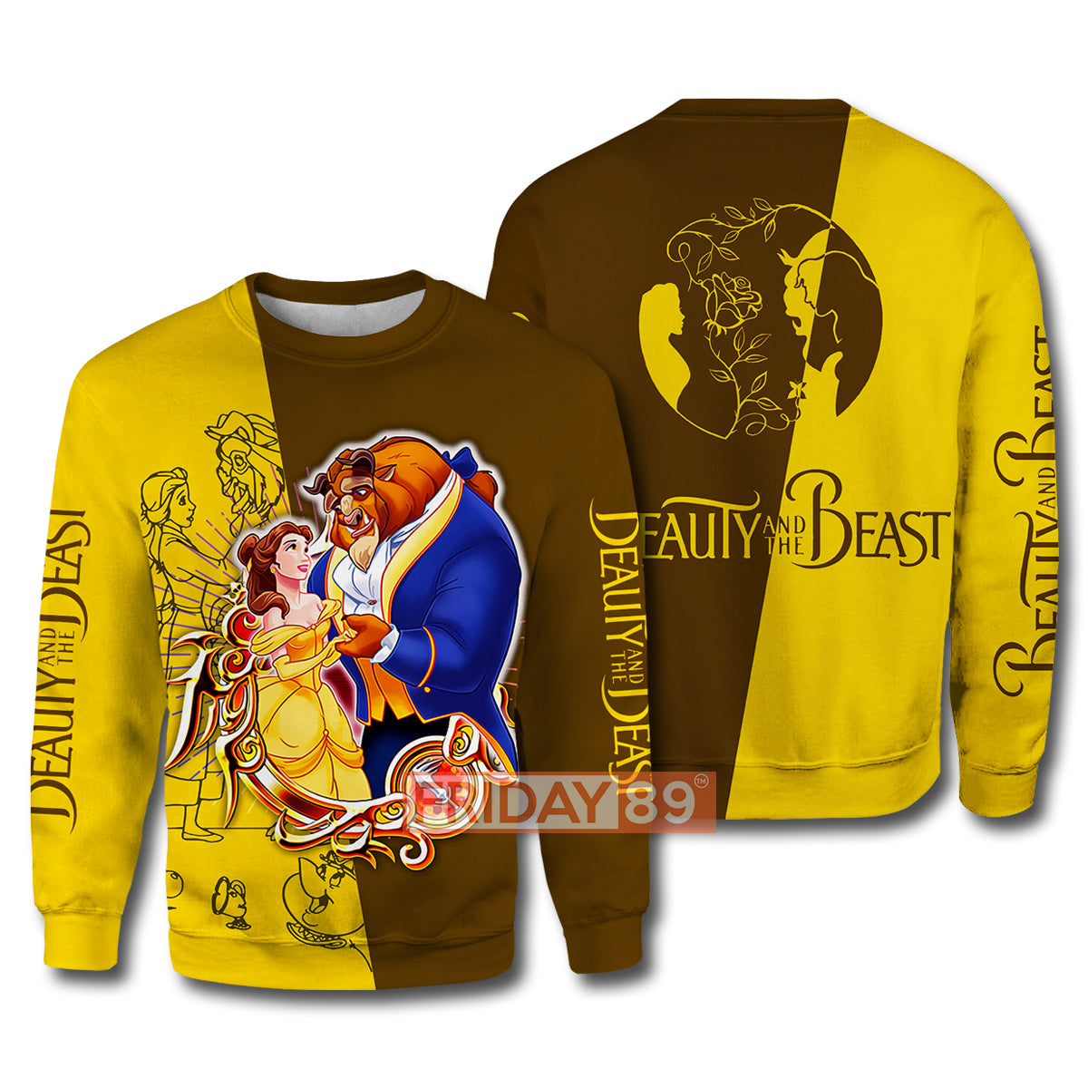 Unifinz DN T-shirt Beauty & The Beast DN Animated Film T-shirt Amazing DN Beauty & The Beast Hoodie Sweater 2022