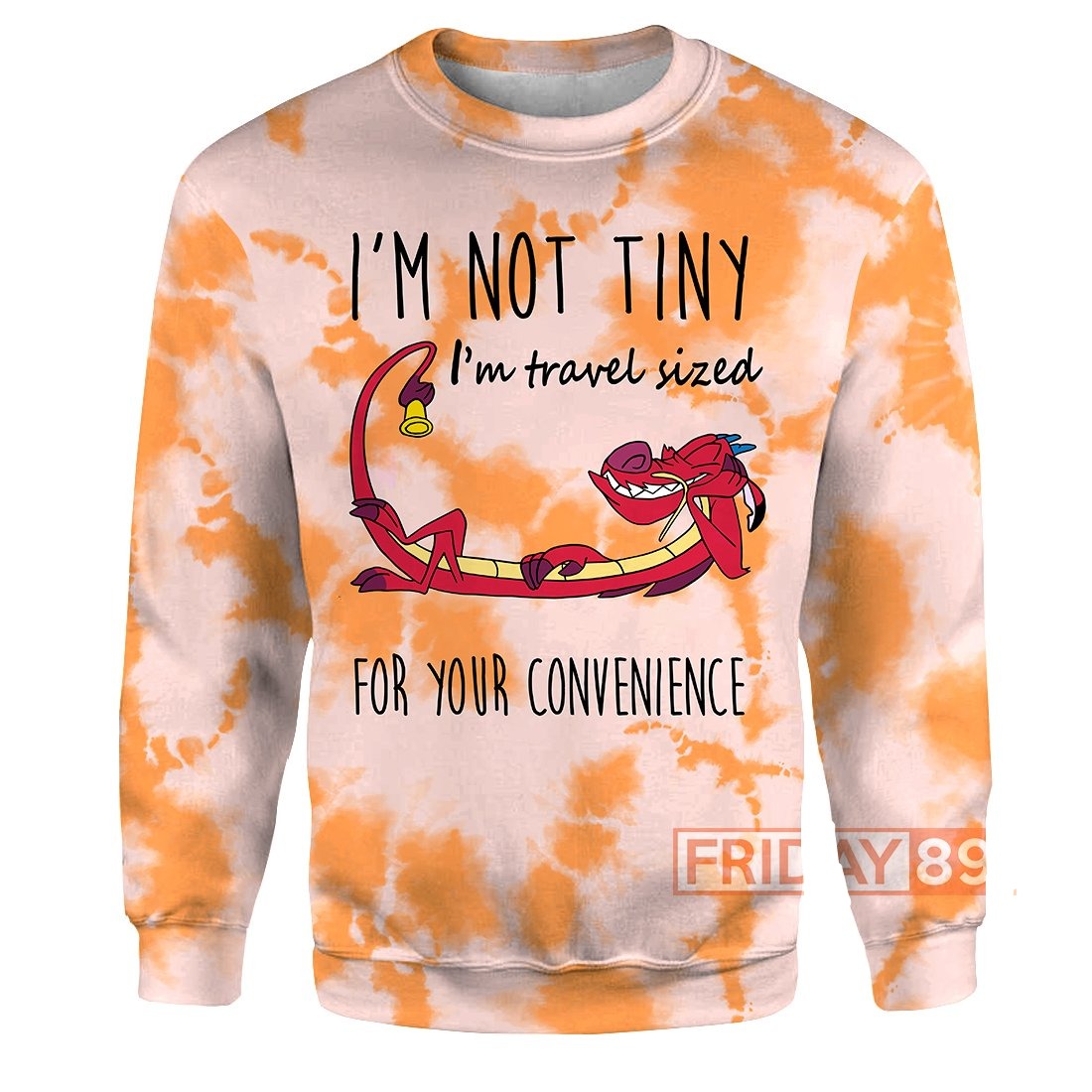 Unifinz DN T-shirt Mulan Mushu TIE-DYE T-shirt Awesome DN Mulan Hoodie Sweater 2022