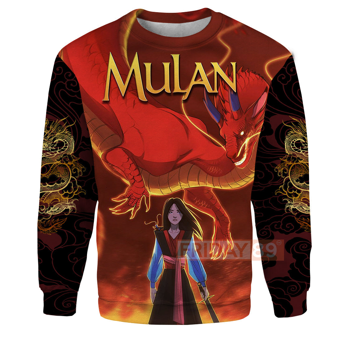 Unifinz DN T-shirt Princess Mulan Dragon Cartoon T-shirt Amazing DN Mulan Hoodie Sweater 2022