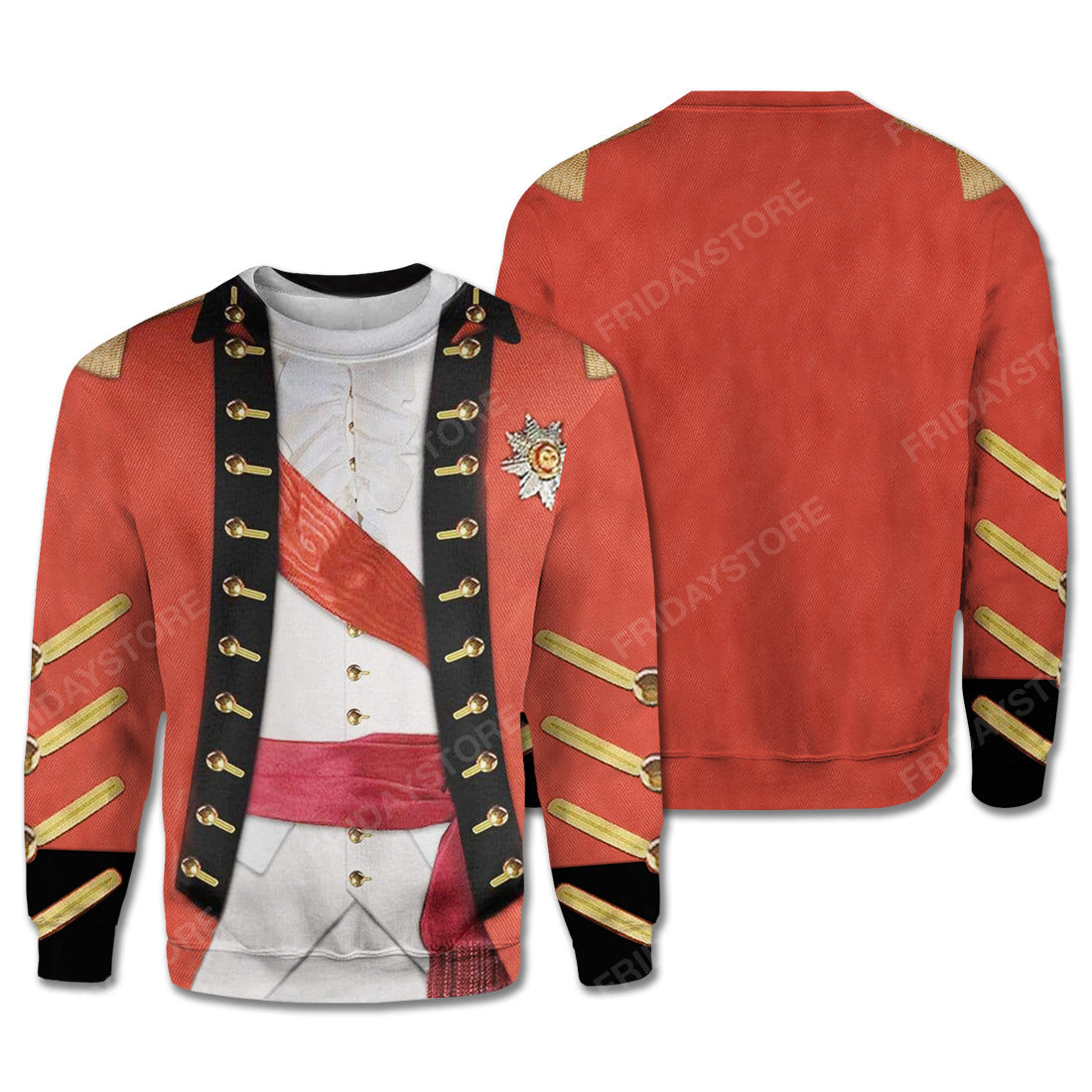 Unifinz Historical T-Shirt Historical Henry Clinton Suit 3d Costume Hoodie Historical Hoodie 2022