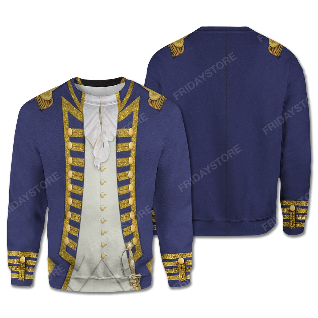 Unifinz Historical T-Shirt Historical Uniforms Of The US Navy Suit 3d Costume Hoodie Historical Hoodie 2022