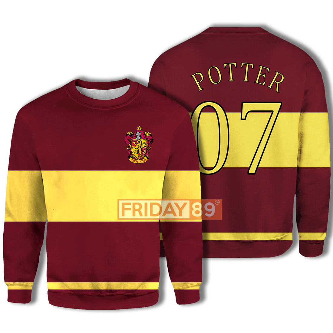 Unifinz HP T-shirt HP Gryfindor Quidditch T-shirt Amazing High QualityHP Hoodie Sweater 2022