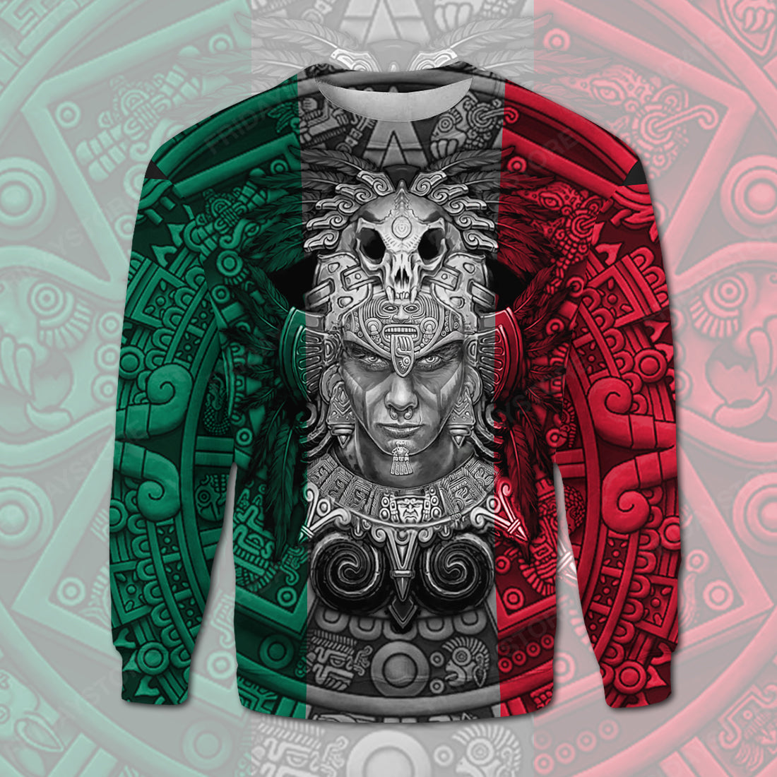 Unifinz Mexican T-shirt Mexican Flag Aztec Warrior T-shirt Mexican Hoodie Mexican Sweater 2022