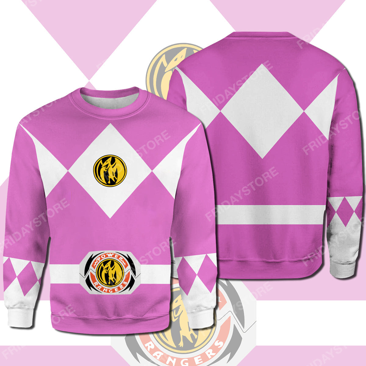 Unifinz Power Ranger T-shirt Pink Power Ranger Costume T-shirt Awesome Power Ranger Hoodie Sweater 2022