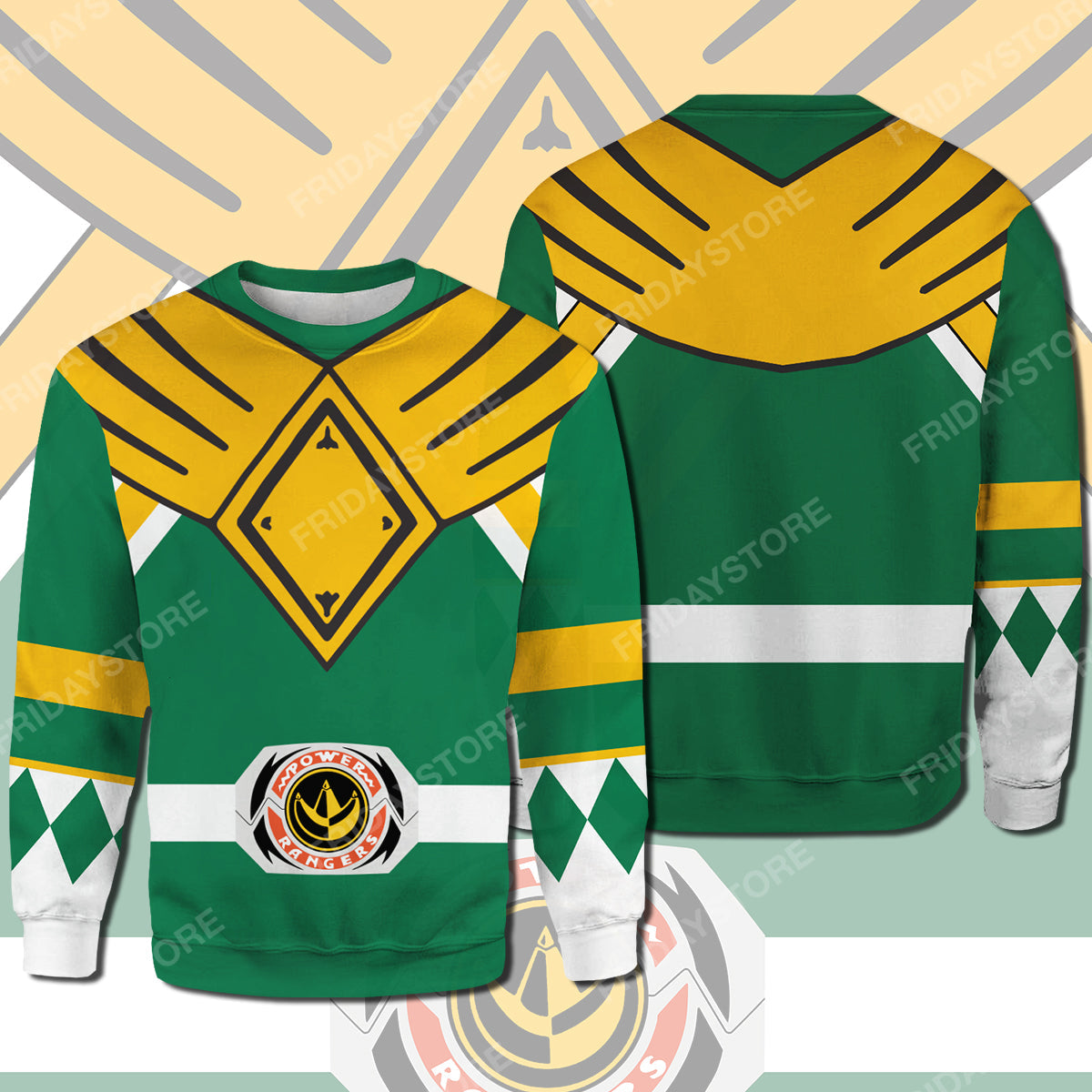 Unifinz Power Ranger T-shirt Green Power Ranger Costume T-shirt Awesome Power Ranger Hoodie Sweater 2022