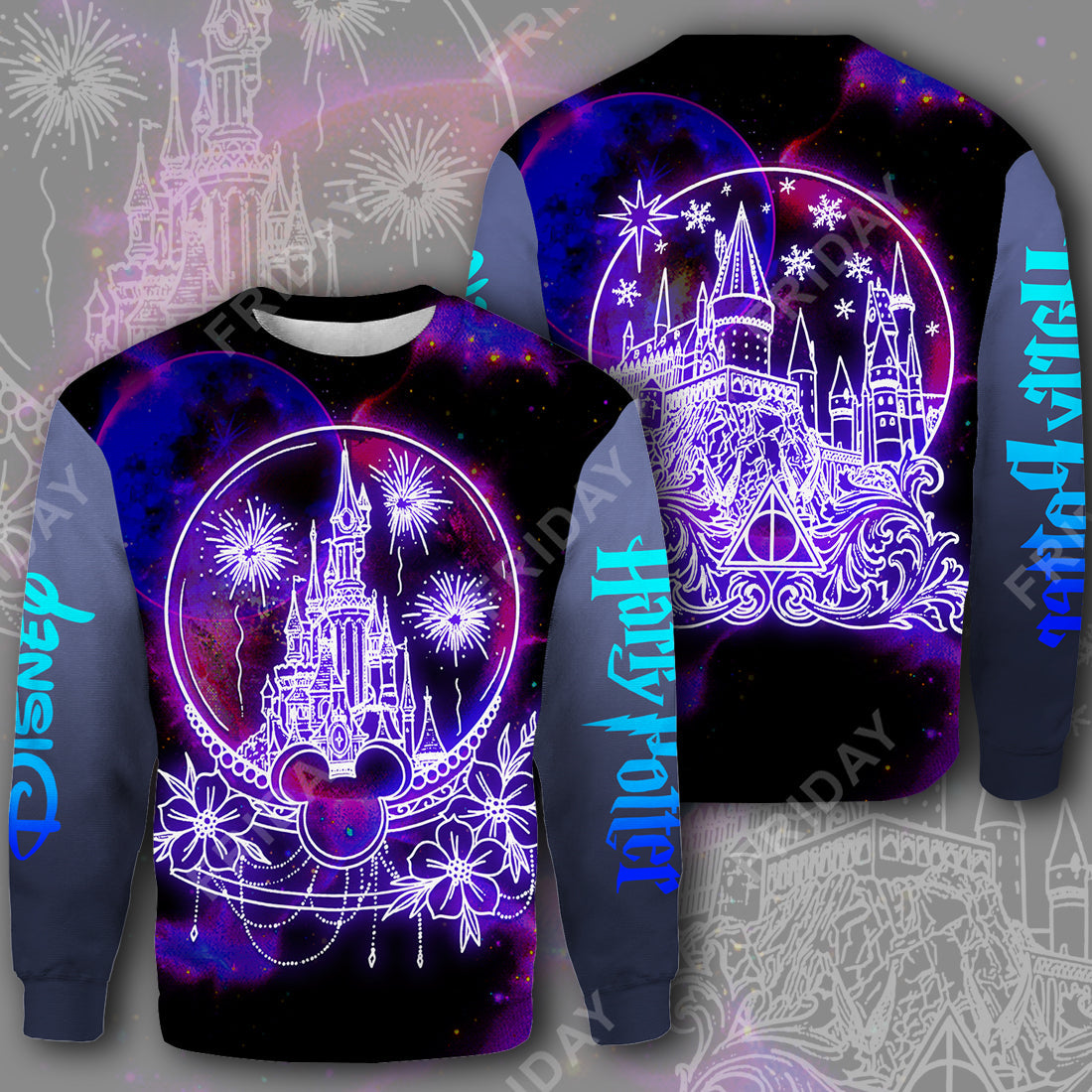 Unifinz DN HP T-shirt DN and HP Castle In Glass Sphere T-shirt Amazing DN HP Hoodie Sweater 2022