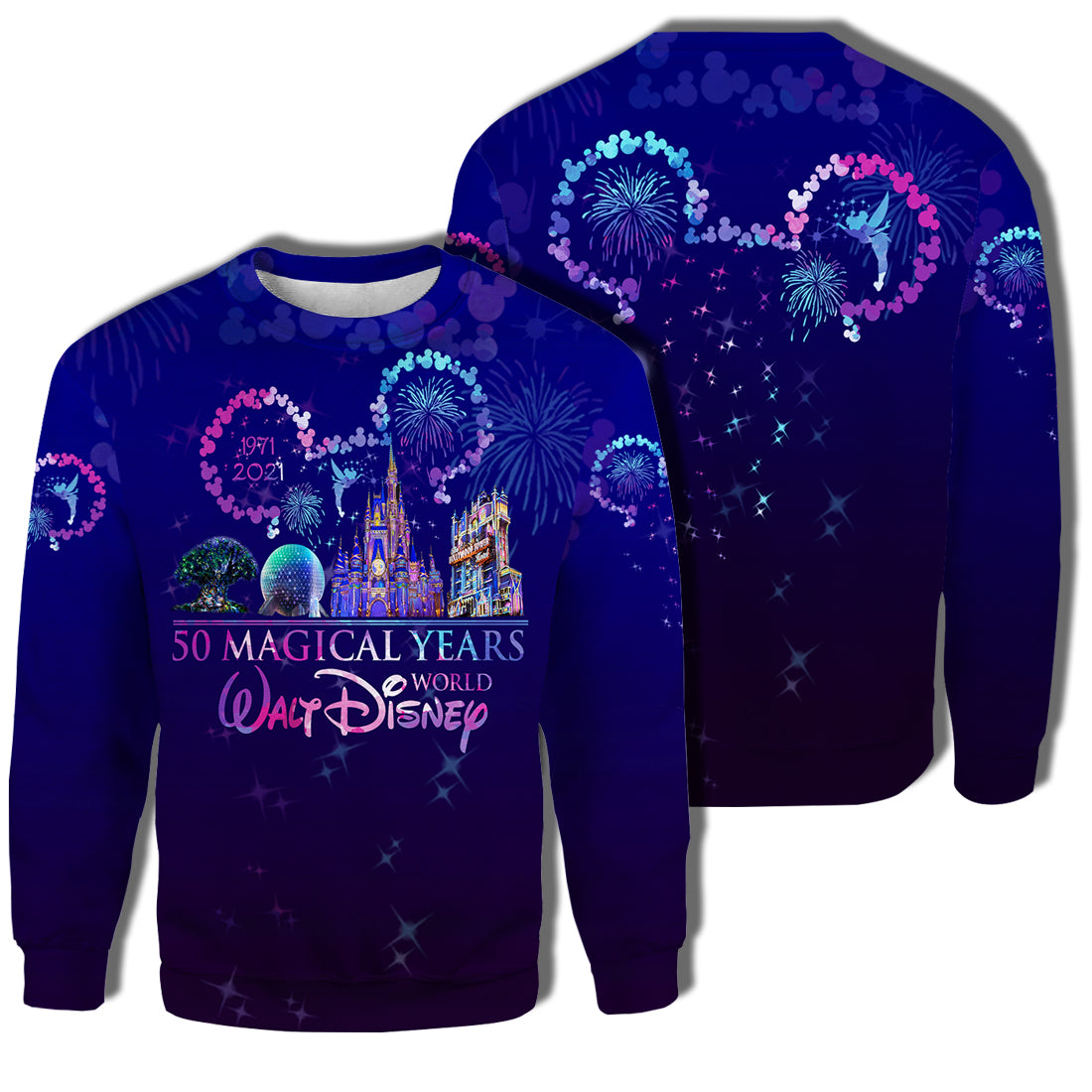 Unifinz DN T-shirt 50 Magical Years Walt DN World Hoodie DN Hoodie 2022