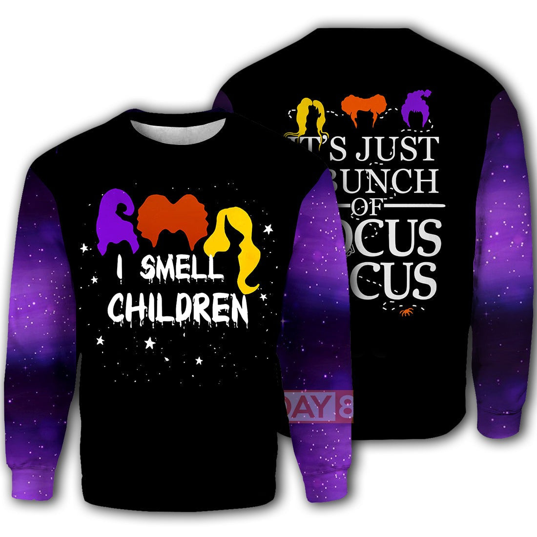 Unifinz Hocus Pocus T-shirt I Smell Children T-shirt Hocus Pocus Hoodie Sweater 2022