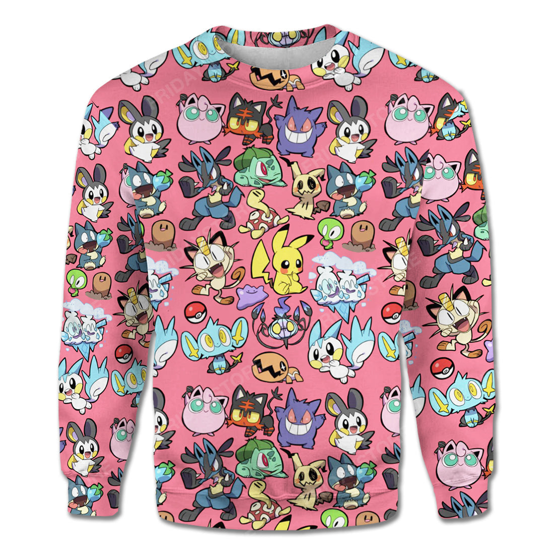 Unifinz Pokemon T-Shirt Many Different Pokemons Pink Hoodie Pokemon Hoodie 2022