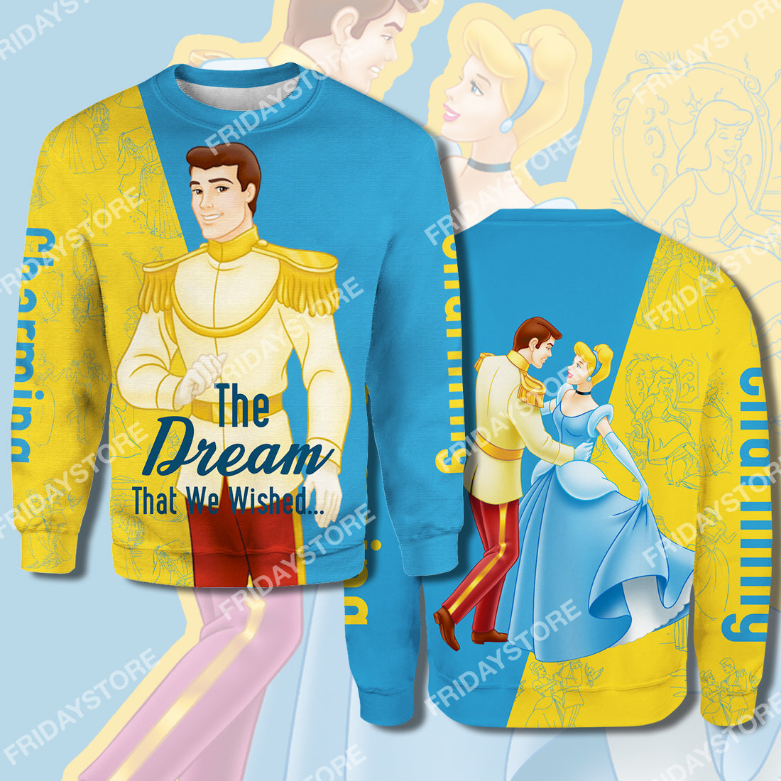 Unifinz DN Cinderella T-shirt Charming The Dream That We Wished Cinderella Couple T-shirt Amazing DN Cinderella Hoodie Sweater 2022