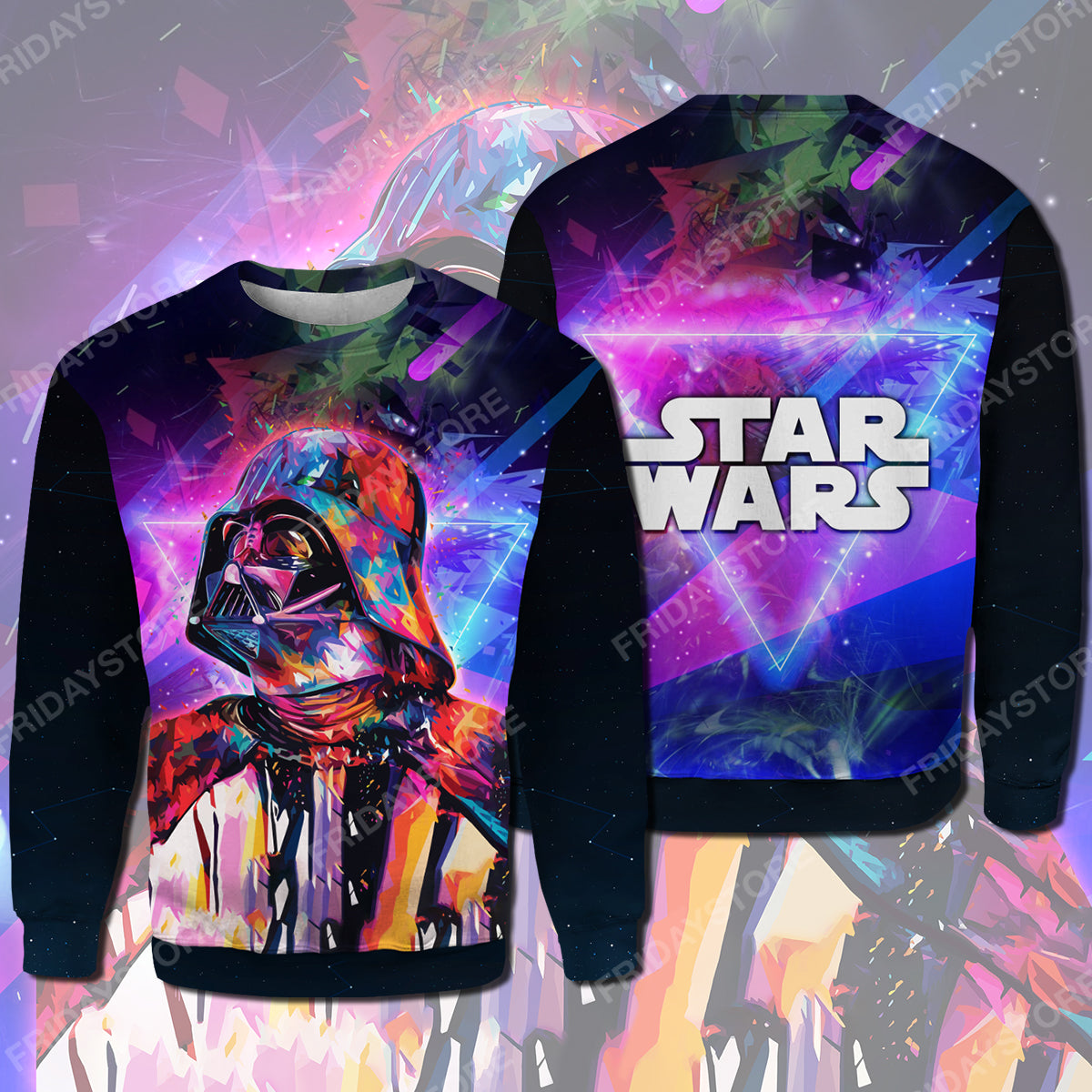 Unifinz SW T-shirt SW Darth Vader Colorful T-shirt Cool SW Hoodie Sweater 2022