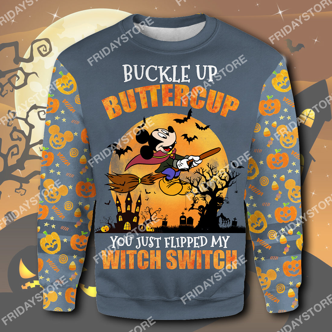 Unifinz DN T-shirt Buckle Up Buttercup You Just Flipped My Witch Switch T-shirt DN MK Mouse Hoodie Sweater 2022