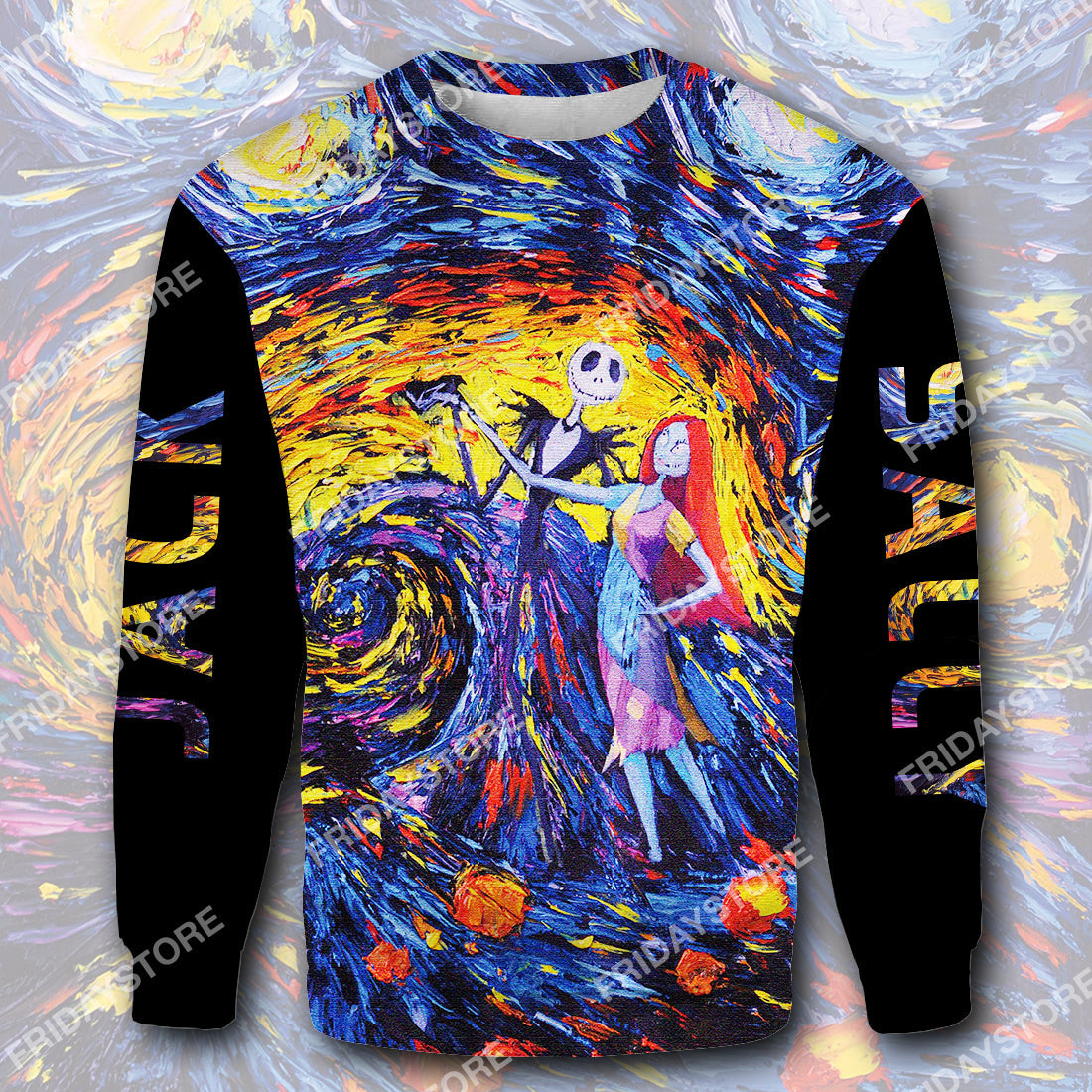 Unifinz TNBC T-shirt Starry Night Jack And Sally T-shirt Hoodie Amazing DN TNBC Sweate Hoodie Jack Skellington Apparel 2022