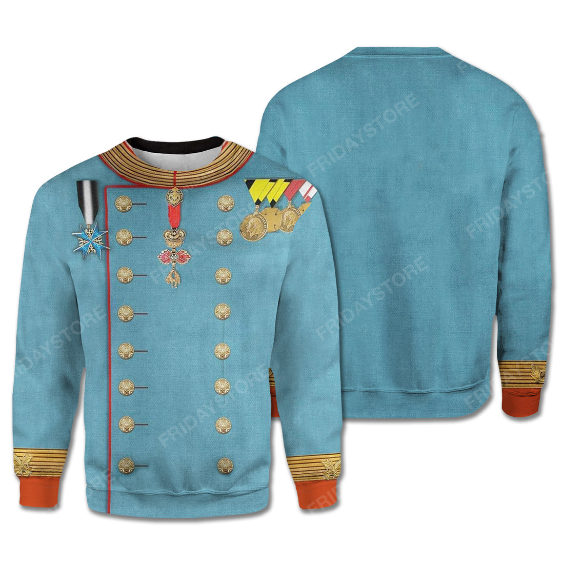 Unifinz Historical T-Shirt Historical Franz Joseph I Of Austria Suit 3d Costume Hoodie Historical Hoodie 2022