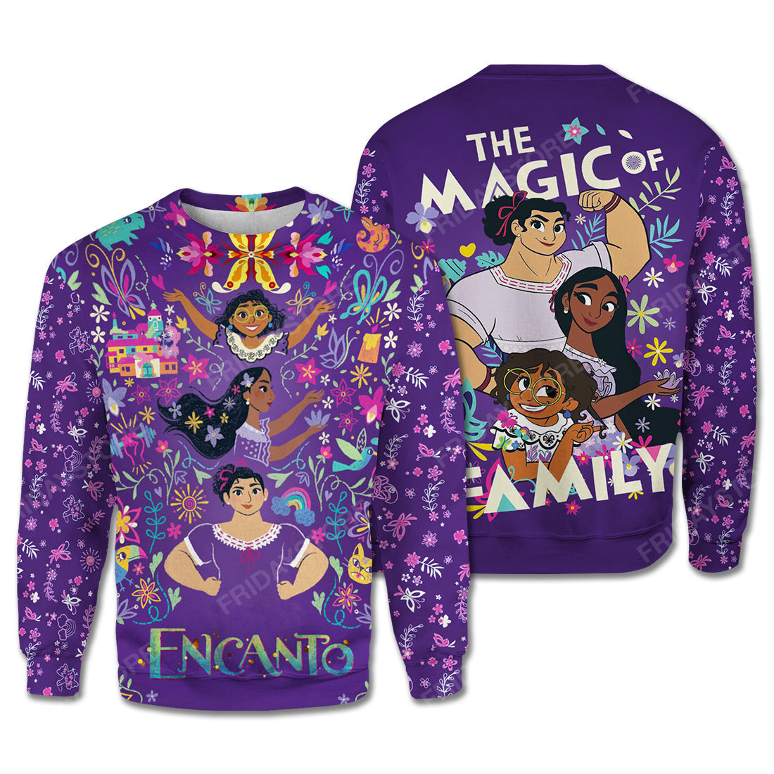 Unifinz Encanto T-Shirt Encanto The Magic Of Family Purple Hoodie Encanto Hoodie 2022