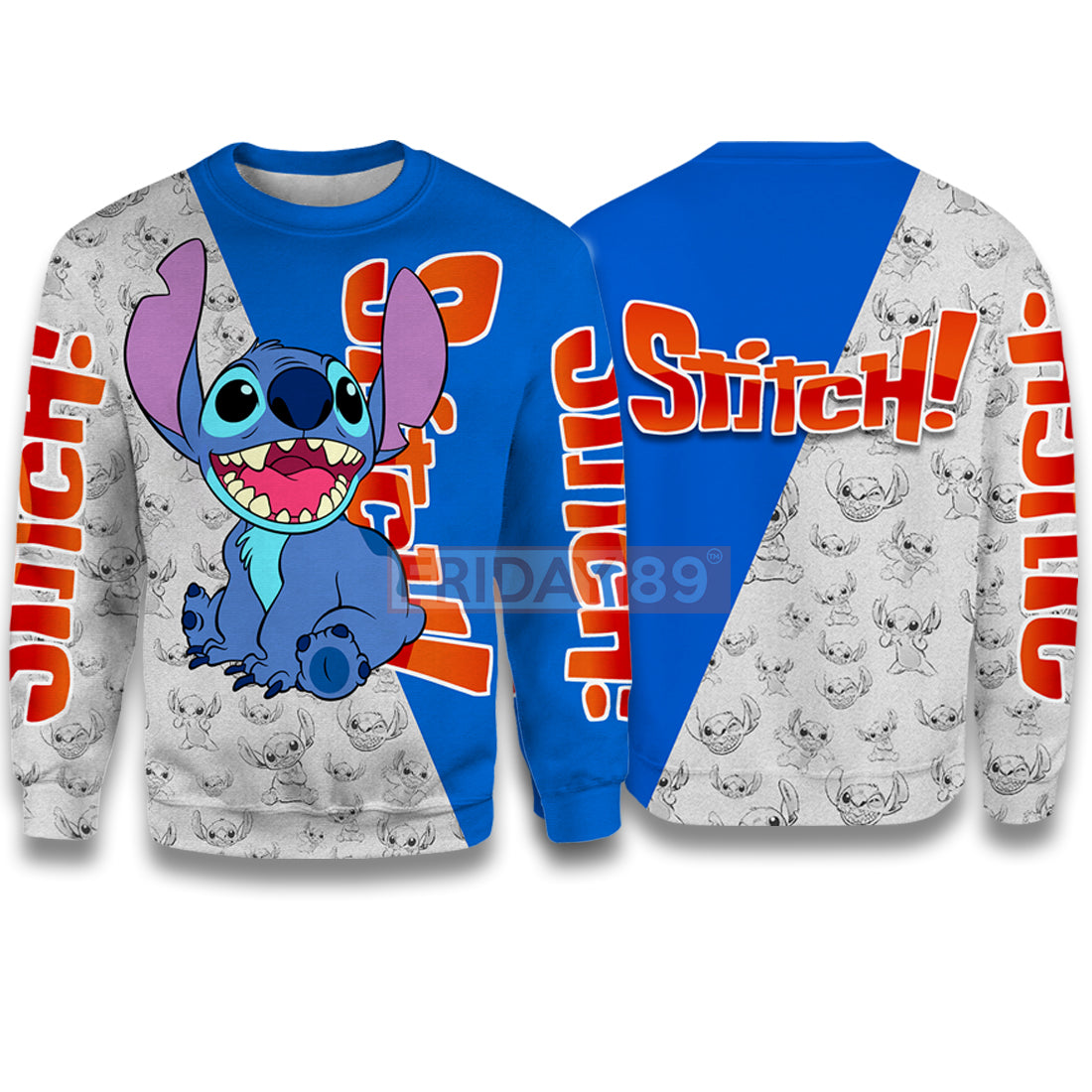 Unifinz Stitch DN T-shirt Smiley Face Experiment 626 Lilo & Stitch T-shirt Cute Stitch DN Hoodie Sweater 2022