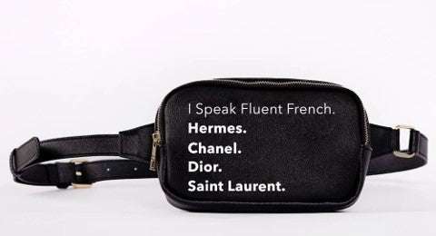 I speak Fluent French Modern Vegan Tote - 20% OFF - $59.99