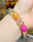 Transparent Colorful Glass Bracelet