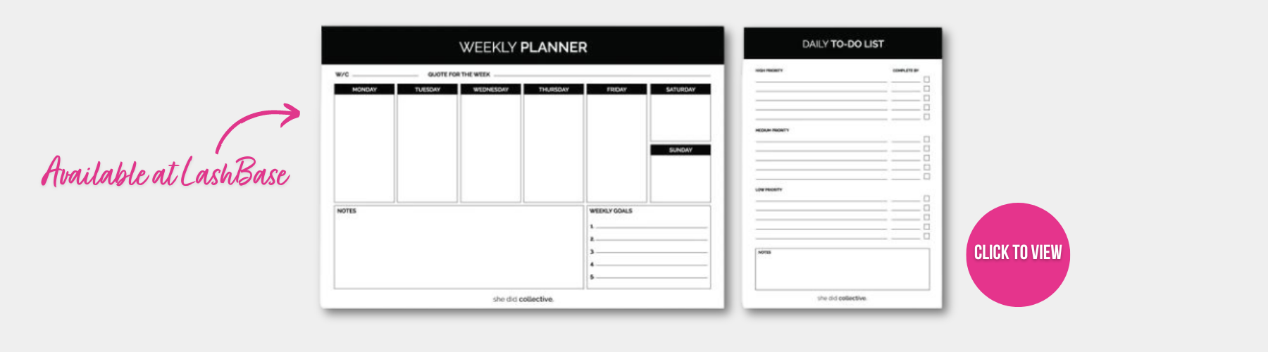 weekly planner daily to do list