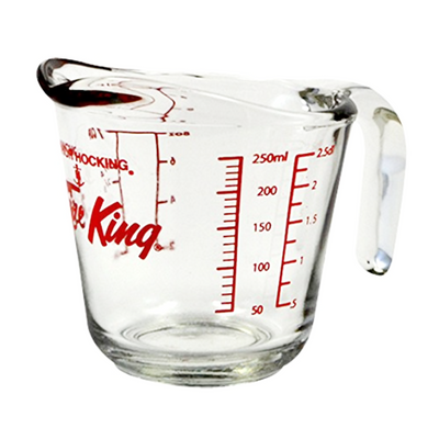  Anchor Hocking Fire-King Measuring Cup, Glass, 4-Cup: Clear  Measuring Cup: Home & Kitchen