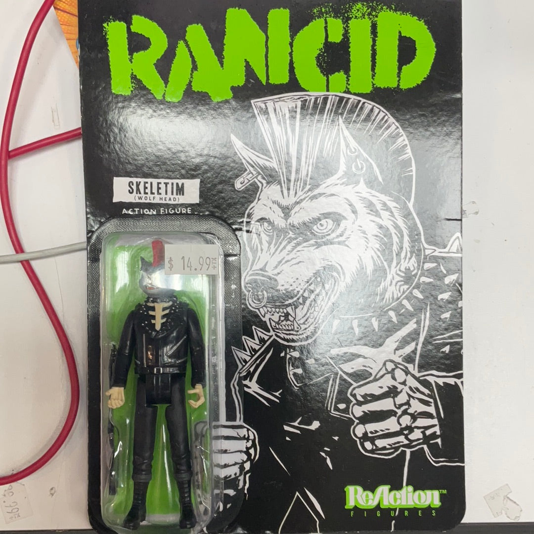 Super7 ReAction Rancid Skeletim (Wolfhead)￼ Action Figure