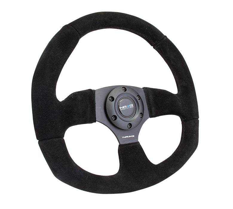 350MM FLAT STEERING WHEEL ALCANTARA – NRG Innovations