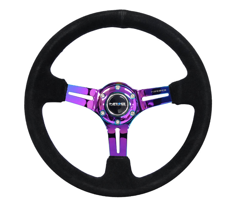 350MM TWO SPOKE STEERING WHEEL SUEDE – NRG Innovations