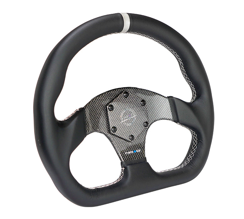 FLAT BOTTOM STEERING WHEEL LEATHER – NRG Innovations