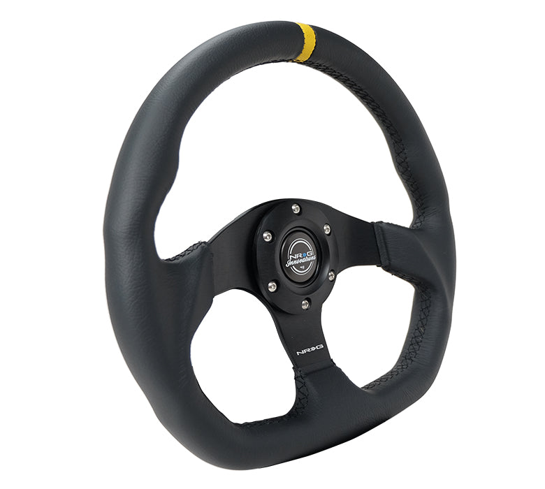  Steering Wheel,Carbon Fiber Flat Bottom Steering Wheel Nappa  Perfo ed Leather Fit for MK7/7.5 R 2013-2020 : Automotive