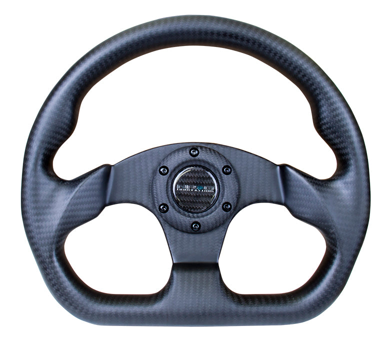 CARBON FIBER STEERING WHEEL 350MM RUBBER HORN – NRG Innovations