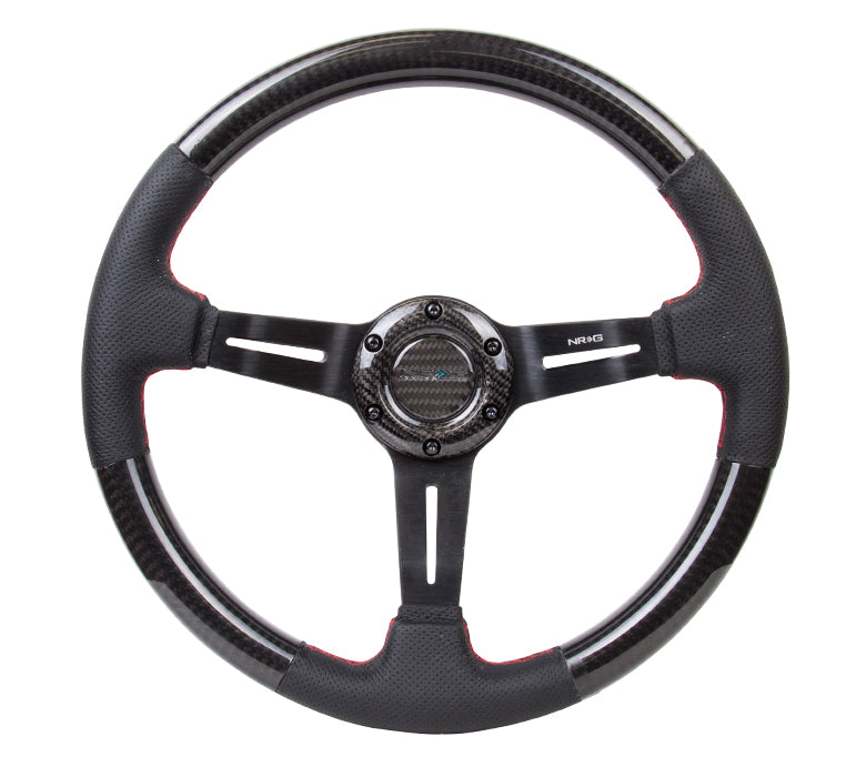 CARBON FIBER STEEERING WHEEL CARBON CENTER SPOKE – NRG Innovations