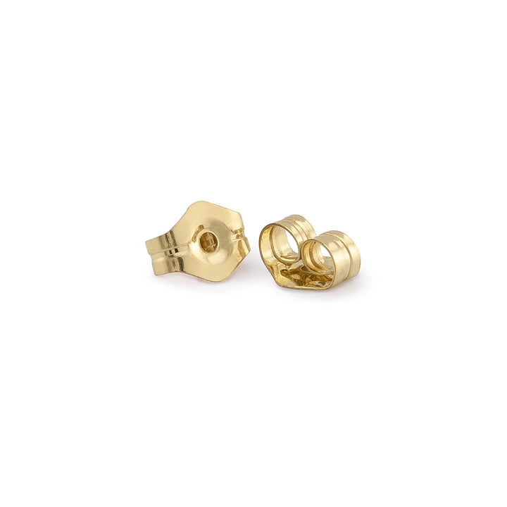 Tiny 10K Gold Earring Backs - Studio Blue