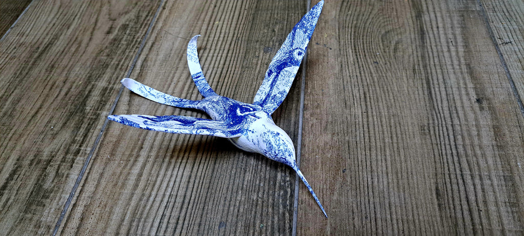 colibri escultura hidroimpresion personalizada