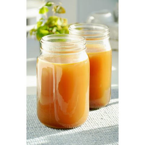 Bone broth in a jar