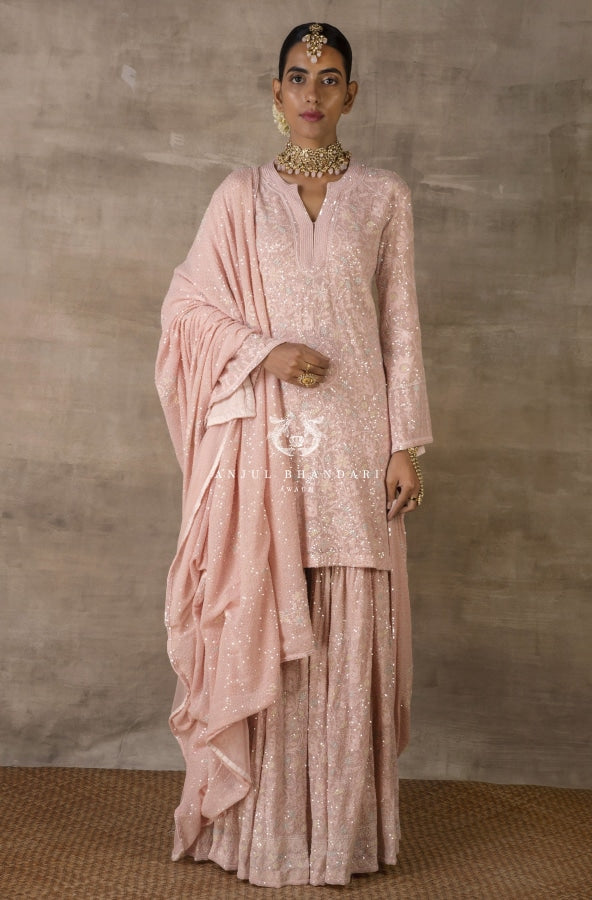 Kamdani Blush Pink Saree