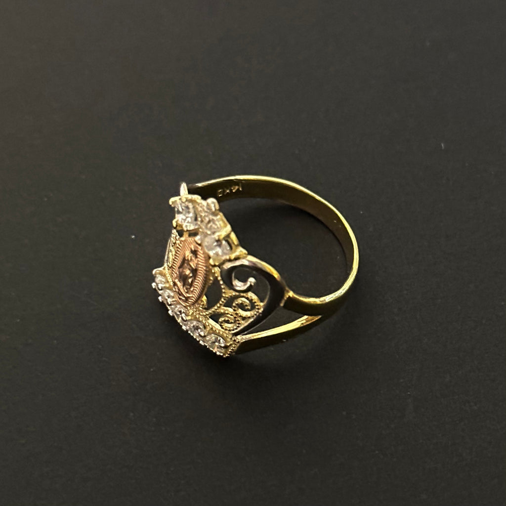 14k Solid Gold Virgencita Ring – Luxvie