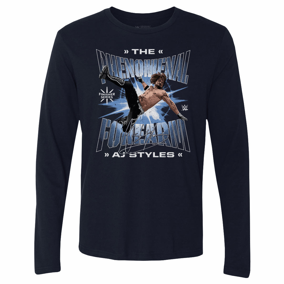 A.J. Styles Phenomenal Forearm WWE Men's Long Sleeve T-Shirt