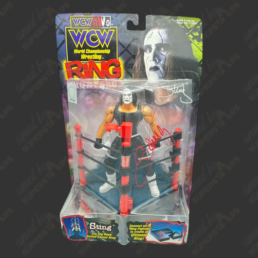 Sting signed WCW Ring Fighters Action Figure