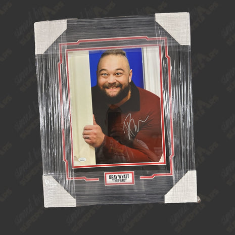 Bray Wyatt Signed WWE 8x10 Photo Inscribed Find Me! (JSA COA