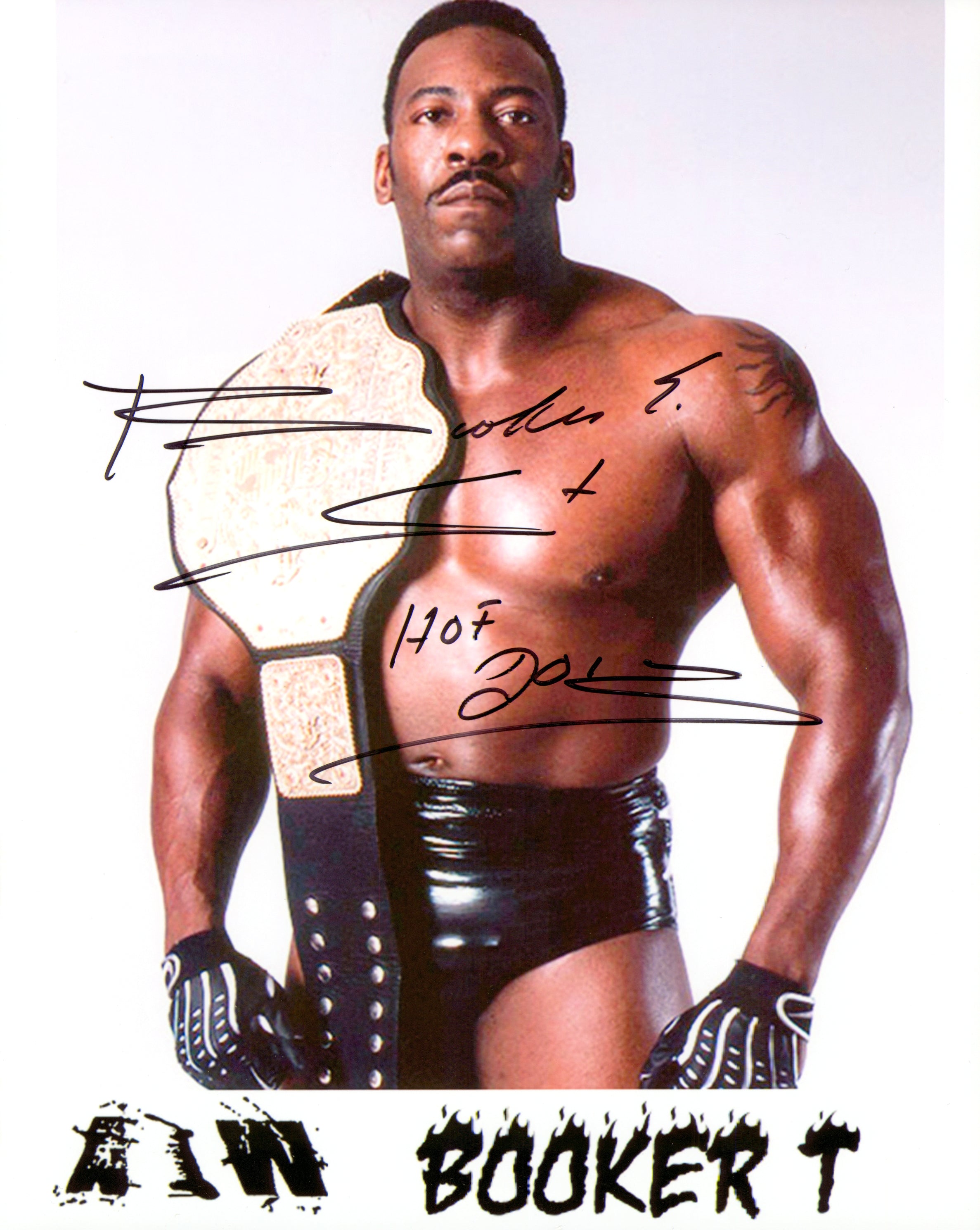 Booker T Signed 8x10 Photo Signed By Superstars 7749
