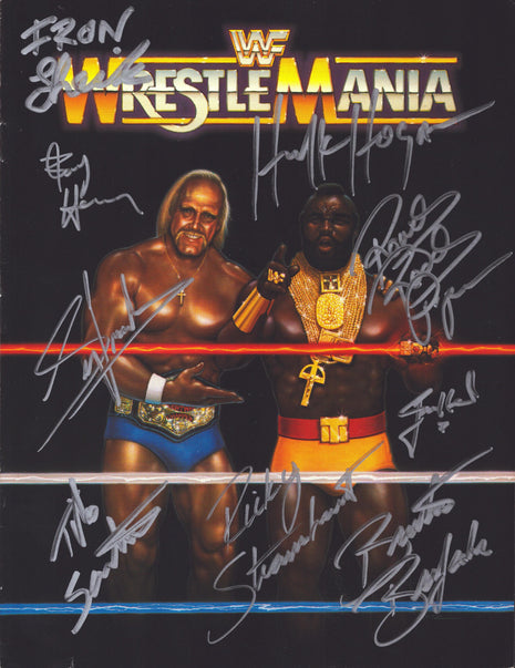 WrestleMania Poster - Autographed By 35 WWE Legends!