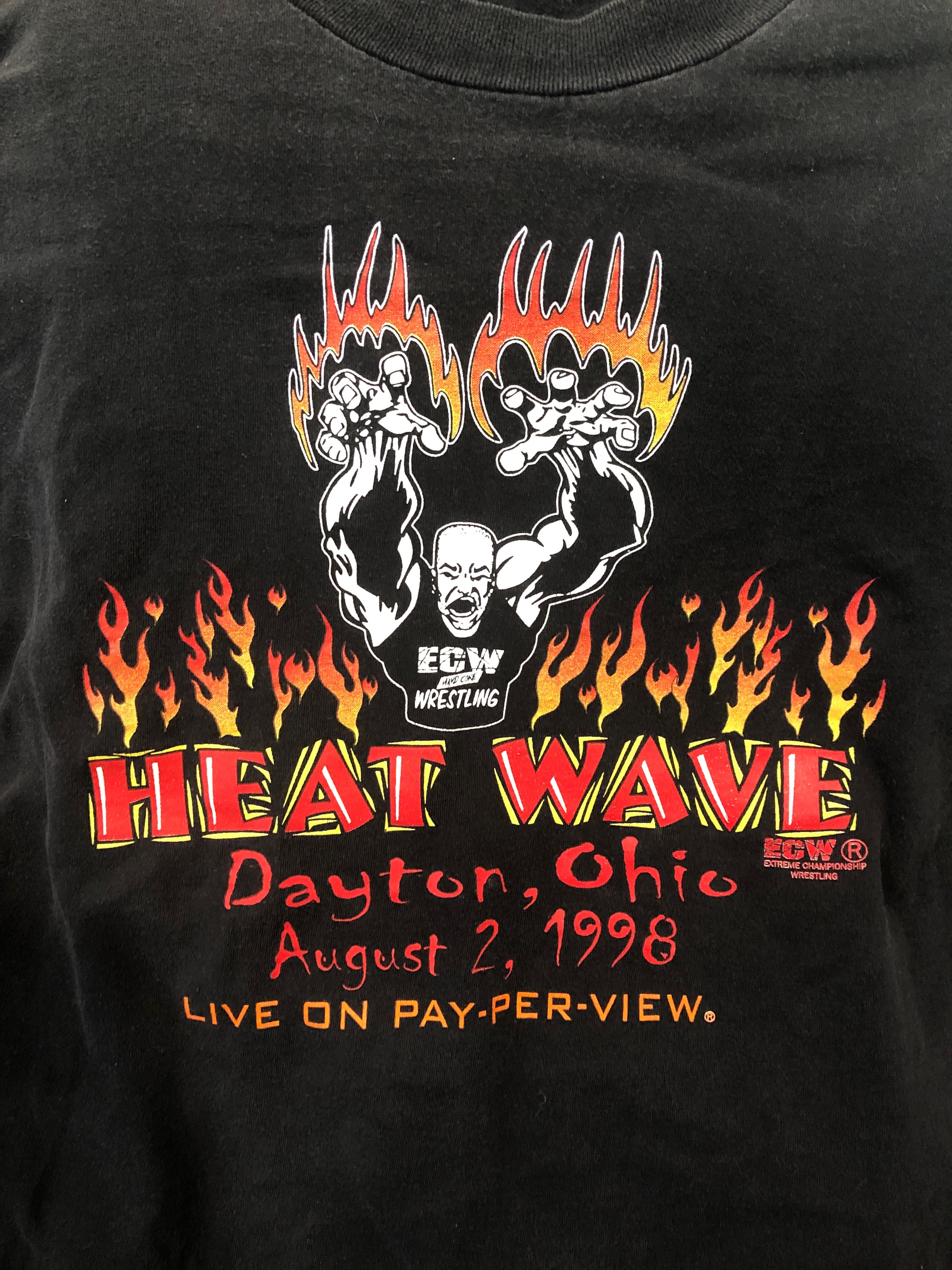 Original ECW Heatwave 1998 T-Shirt (Worn) – Signed By Superstars