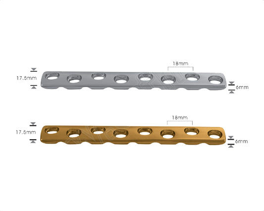 4.5/5.0mm Wise-Lock Narrow Dynamic Compression Plate with LC under cuts –  Bridge Surgical