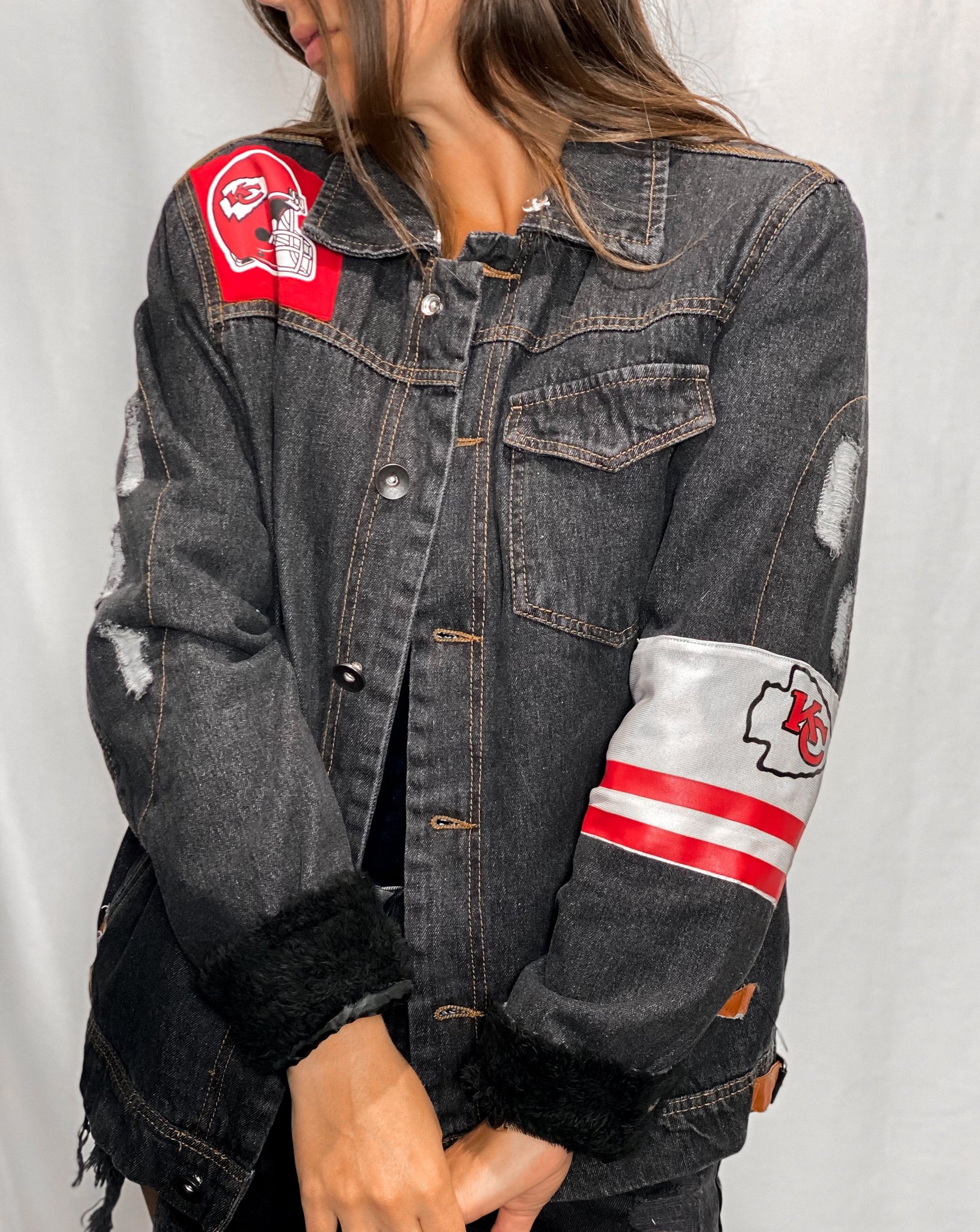 Chiefs Denim Jacket – Addie rose